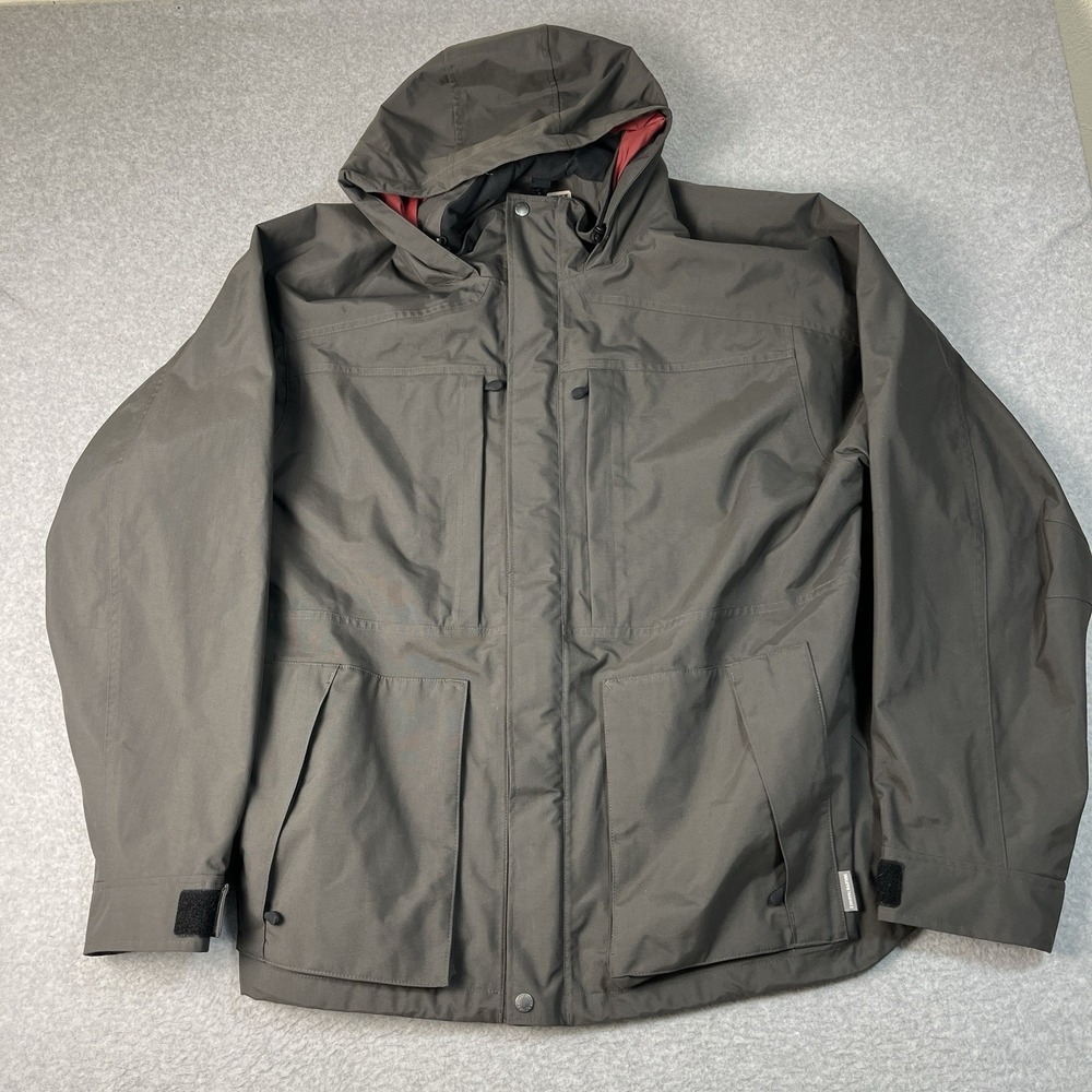 Duluth Trading Jacket Mens 3XL Gray 3-in-1 Whaleback Full Zip Nylon Softshell